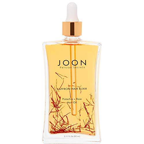 Joon Saffron Hair Elixir Pistachio + Rose Hair Oil, 3.11 Fl. Oz.