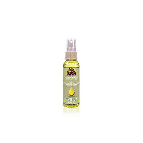 Vitamin E Spray Mist Oil For Hair Helps Prevents Split Ends Repairs Damage Caused By Heat And Chemical Treatment Paraben Free For All Skin&Hair Types and Textures Made in USA 2oz