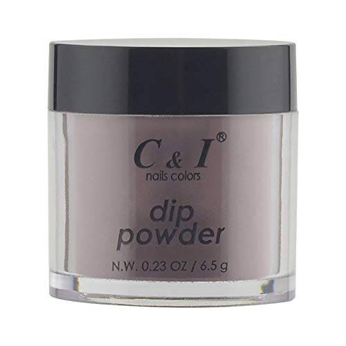 C & I Dipping Powder, Nail Colors, Gel Effect, Color 19 Grape, 0.23 oz, 6.5 g, Purple Color System (1 pc)
