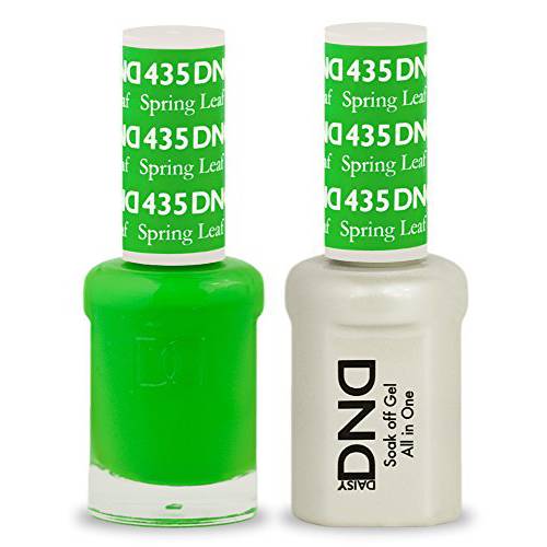 DND Soak Off Gel Polish Dual Matching Color Set 435, Spring Leaf