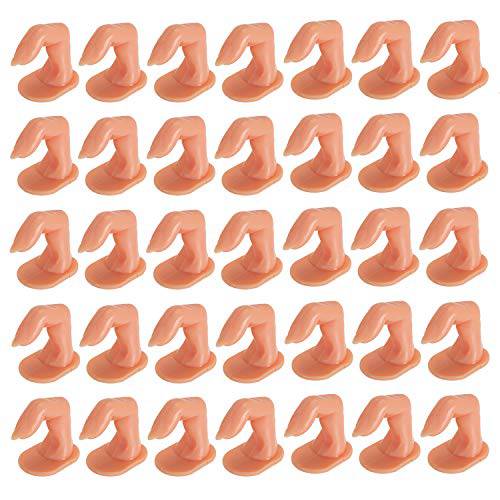 Hedume 60 Pack Practice Fingers, DIY Nail Art Training Fingers, Nail Decoration Training Fingers for Nail Art Beginners, Lovers and Salon Artists