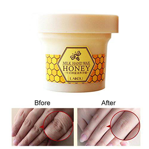 Ofanyia Milk Honey Paraffin Wax Hand Wax Hand Mask Hand Skin Care Moisturizing Exfoliating Hand Mask Cream 120g