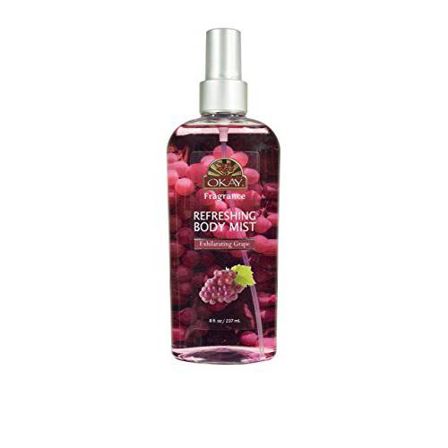 Refreshing Body Mist Exhilerating Grape Leaves You Beautifully Scented Fully Refreshed Will Awaken Your Senses Leaving You Feeling Revitalized Silicone,Paraben Free For All Skin Types Made In USA 8oz