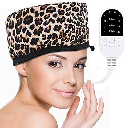 Corded Electric Thermal Heat Cap for Deep Conditioning Hydrating Hair, Spa Treatment Nourishes Dry, Damaged, Frizzy Hair