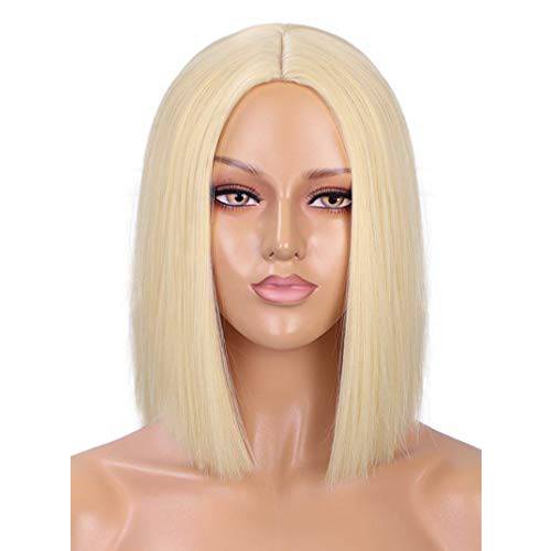 Juziviee Short Brown Hair Wigs for Women, 12’’ Cute Brown Bob Hair Wig, Natural Looking Soft Synthetic Full Wigs for Daily Party Cosplay AD015BR