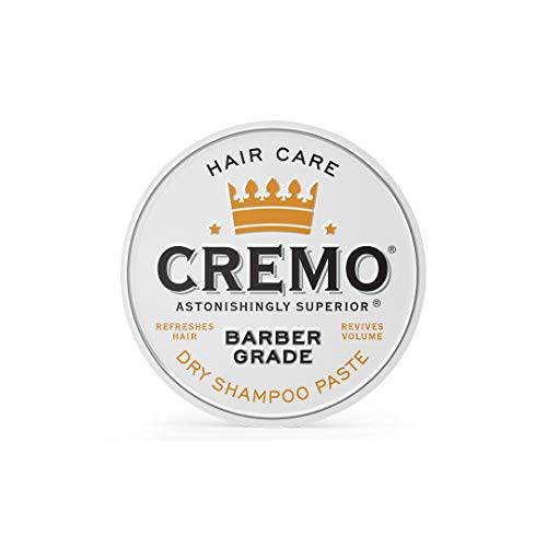 Cremo Barber Grade Dry Shampoo Paste, Refreshes Hair Without Water, 4 Oz