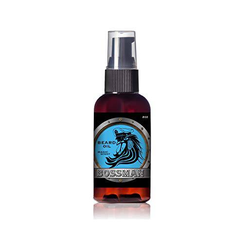 Bossman Brands Beard Oil 2oz All Natural Oils with Essential Oil Scent- Magic