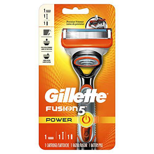 Gillette Fusion5 Power Razors for Men, 1 Gillette Razor, 1 Razor Blade Refill, 1 Battery