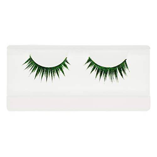 EMILYSTORES Green Wing Shining Star Costume Eye Lashes For Halloween, Dramatic Eyelashes, Party Looking, 1 Pair