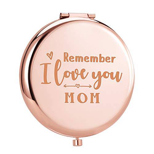 ElegantPark Sister Gifts from Sister Friend Gifts Sister Birthday Graduation for Women Engraved Personal Compact Mirror Rose Gold Travel Makeup Mirror