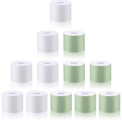 12 Pieces Nail Buffer Refills Electric Manicure Pedicure Tool Refills Nail Buffer Replacement Rollers for Electric Nail Buffer, Filing, Buffing and Shining