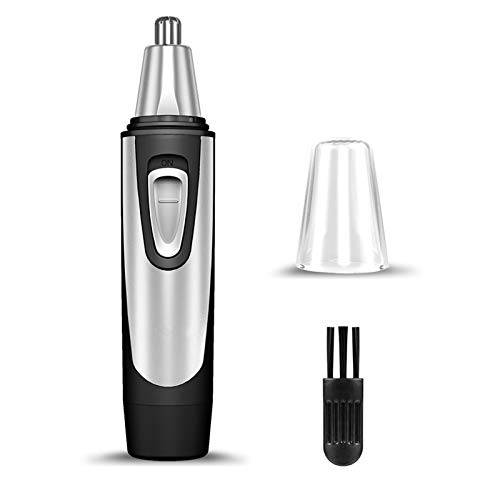 Nose and Ear Hair Trimmer for Men Portable Electric Nose Trimmer IPX7 Waterproof Stainless Blades Suitable for All Purposes (Black)