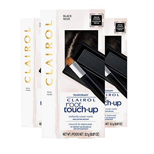 Clairol Root Touch-Up Temporary Concealing Powder, Black Hair Color, Pack of 3