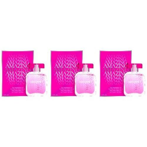 Lot of 3 Bottles of Amazing women’s spray eau de parfum 3.3 oz/ea Version of Incredible by Victoria Secret