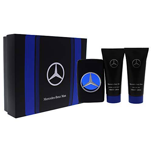 Mercedes Benz Man - Men’s Curated Eau De Toilette And Shower Care Gift Set Collection - Eau De Toilette Spray, Shower Gel, And Aftershave - Shave Plus Cologne In Iconic Men’s Fragrance - 3 Pc