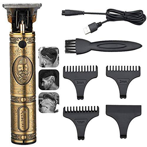 Rockubot Professional Hair Trimmer for Men,Cordless Hair Clippers for Men Professional,Zero Gapped Trimmers T Blade Trimmer,Edgers Clippers for Men,Hair Cutting Kit Rechargeable