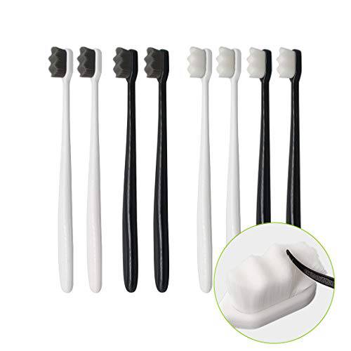 8 Pcs Extra Soft Toothbrush for Adult Nano Toothbrush with 20000 Bristles Soft Bristle Toothbrush Oral Care Silko Toothbrush