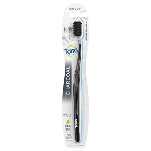 Tom’s Of Maine Gentle Charcoal Toothbrush, Soft, 4-Pack (Packaging May Vary)