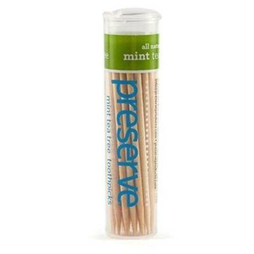 Preserve - Mint Tea Tree Toothpicks, 24 x 35 CT
