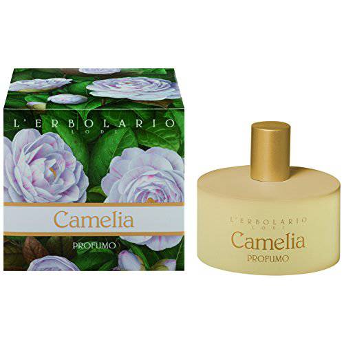 L’Erbolario Camellia - Refined Notes Of Camellia - Warmth Of Elemi And Amber - Exotic Spicy Essence Of Tonka Bean - Unique And Seductive Natural Fragrance - Floral, Powdery Scent - 1.6 Oz EDP Spray
