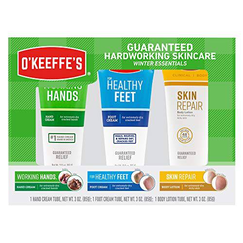 O’Keeffe’s Winter Essentials Including Working Hands, Healthy Feet and Skin Repair