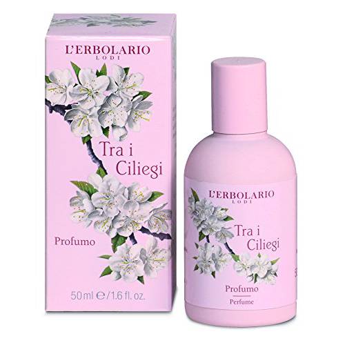 L’Erbolario Tra I Ciliegi - Notes Of Cherry Blossom, Jasmine And Tonka Bean - Floral, Fruity Fragrance For Women - Sweet Scent - Long Lasting Wear - Cruelty Free - 1.6 Oz EDP Spray