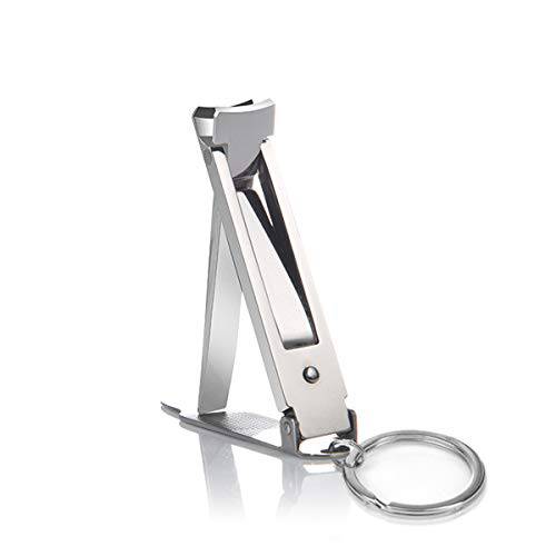Multi Nail Clippers Ultra-Thin Nail Clippers with Keychain Portable Nail Clippers with Nail Files Stainless Steel Foldable Manicure Set for Travel Camping & Outdoors