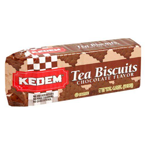 Kedem Tea Biscuits, Chocolate, 4.2-Ounce (Pack of 24)