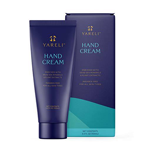YARELI Hand Cream with Dead Sea Minerals, Lotion for Dry Cracked Hands, 3.4oz