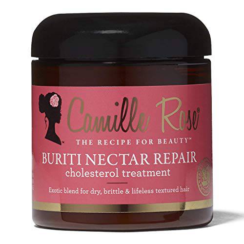 Camille Rose Buriti Nectar Repair Cholesterol Treatment, for Dry Brittle Lifeless Textured Hair, 8 fl oz