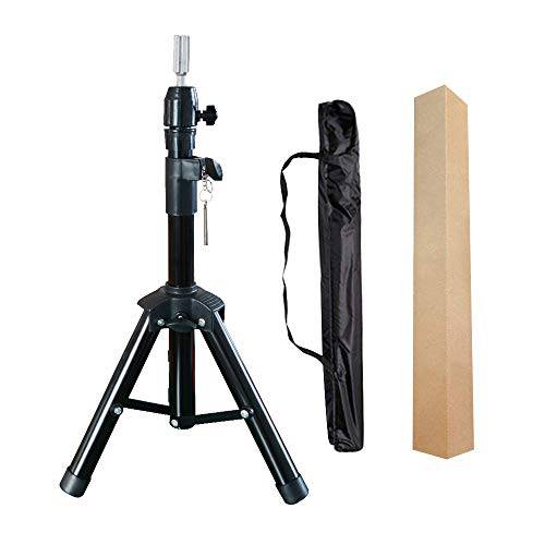 Wig Stand Tripod for Mannequin Head Stand Adjustable Wig Head Stand Holder for Wigs Canvas Block Head