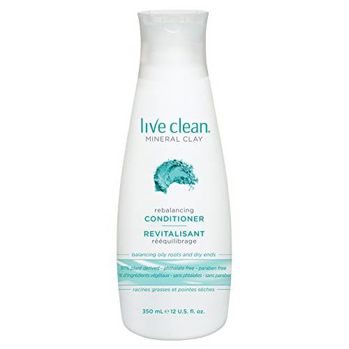 Live Clean Conditioner, Rebalancing Mineral Clay, 12 Oz (Pack of 4)