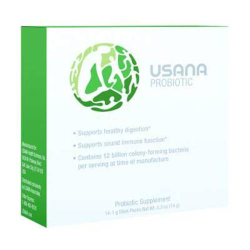 USANA Probiotic Supplement to Support Digestive Health* – Gluten Free – Sugar Free – Dairy Free - 14 Stick Packs