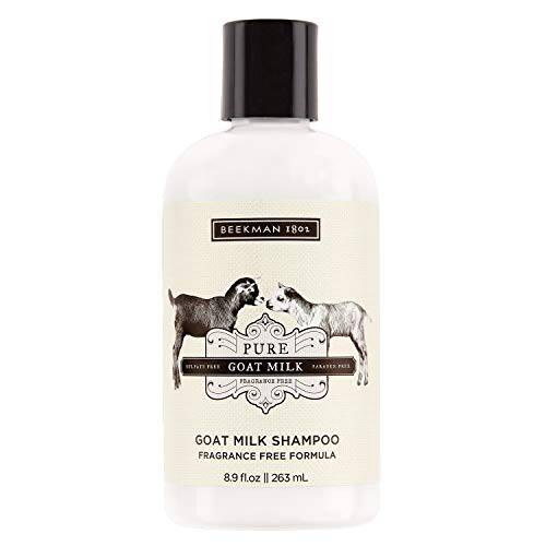 Beekman 1802 - Shampoo - Fig Leaf - Color-Safe Goat Milk Shampoo - Naturally Moisturizing Sulfate-Free Shampoo for All Hair Types & Textured Hair - Goat Milk Hair Care - 8.9 oz