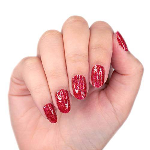 Color Street Nail Polish Strips - Cran-tastic Red Glitter