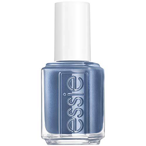 essie Nail Polish, Not Red-y for Bed Collection, From A to Zzz, Cool Blue with Silver Pearl Finish, 0.46 Ounce