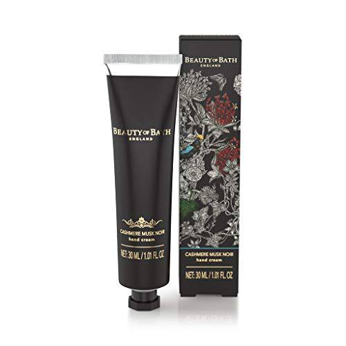 Beauty of Bath - Cashmere Musk Noir - Luxury Hand Cream, Enriched with Shea Butter, SLES & Paraben Free - 30 ml / 1.01 fl oz (TSA/Airport Security Approved Size)
