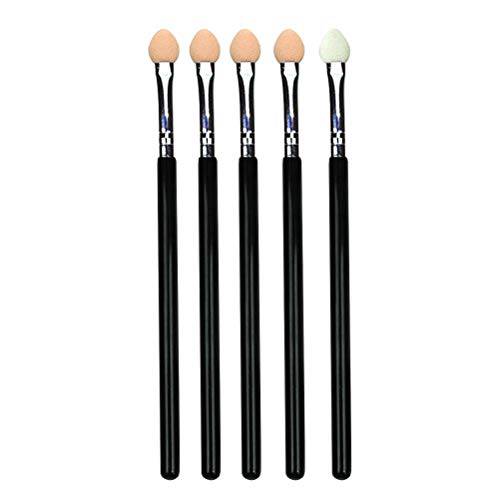 Lurrose 5pcs Eyeshadow Brushes Dual Color Rubber Sponge Makeup Brushes Eyeshadow Makeup Tool Applicator for Women and Girls