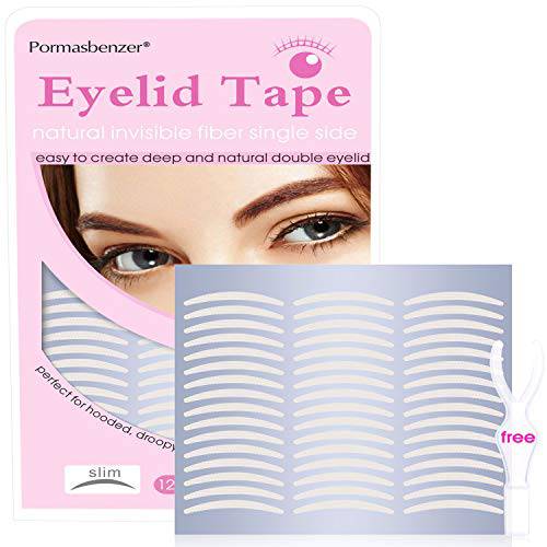 Natural Invisible Fiber Single Side Sticky Eyelid Tape Stickers - Instant Eyelid Lift Without Surgery - Perfect for Saggy, Hooded, Droopy, Uneven, Mono-eyelids