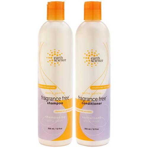 EARTH SCIENCE - Extra Gentle Fragrance Free Shampoo & Conditioner Set (12 oz.)