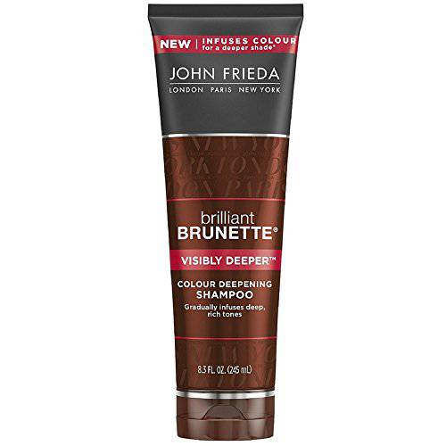 John Frieda Shampoo Brilliant Brunette Visibly Deeper 8.3 Ounce (245ml) (2 Pack)