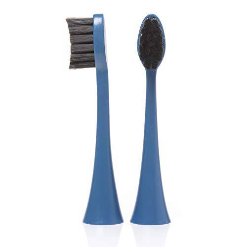 Boka Replacement Toothbrush Heads for Sonic Powered Electric Toothbrush, Blue (2 Heads)