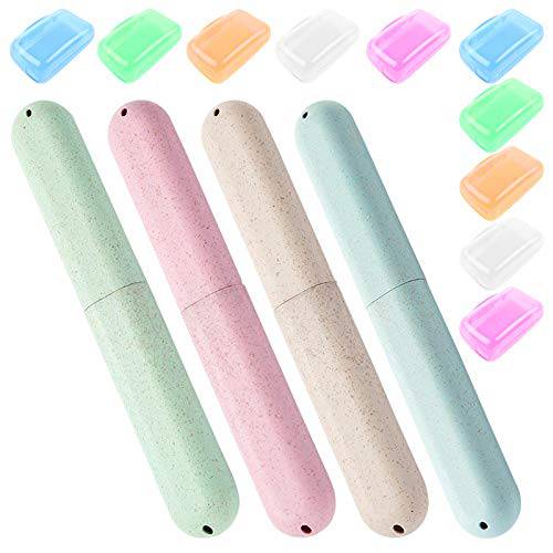Set of 14, Toothbrush Cover Case Set, SourceTon Travel Toothbrush Case with Toothbrush Head Cover for Travel Home Office Camping School