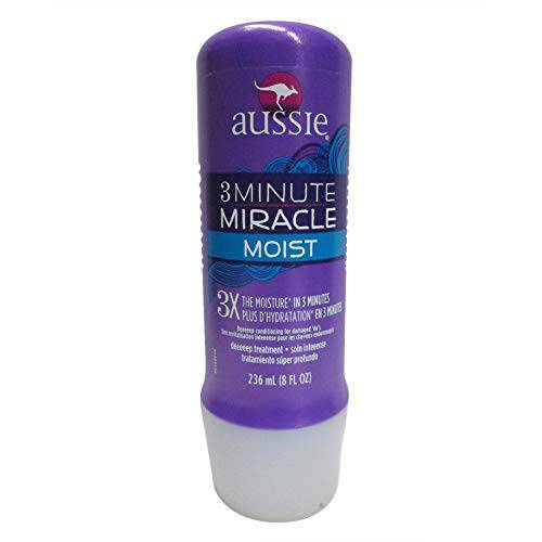 Aussie 3 Minute Miracle Moist Deep Conditioner 8 Ounce (235ml) (Pack of 2)