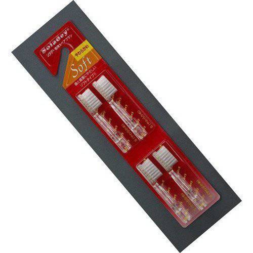 Soladey Ionic Toothbrush Replacement Heads (4 Pack) - Soft