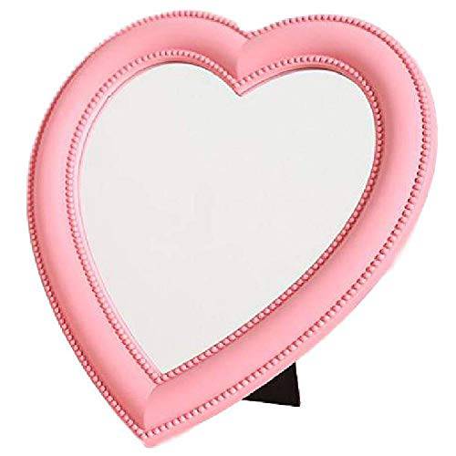 Xyconcep 10.6inch Heart Shape Makeup Mirror, Bedroom Dressing Table Decoration (10.6 inch Gold Heart)