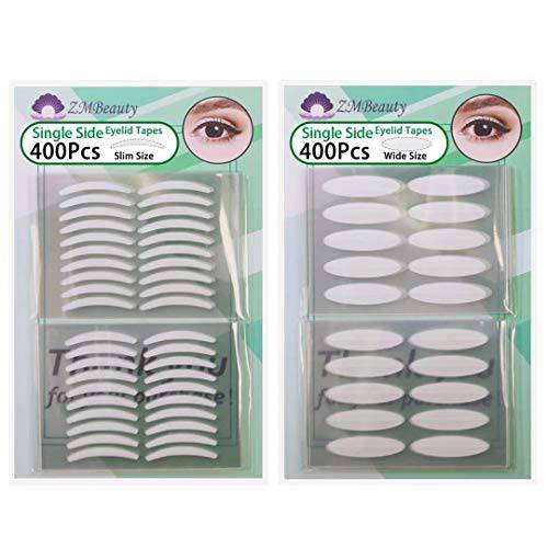 ZMBeauty 2 Packs Natural Invisible Single-Sided Eyelid Tapes Stickers, Medical-use Fiber Eyelid Strips, Instant lift Eye Lid Without Surgery, Perfect for Hooded, Droopy, Uneven, Mono-eyelids