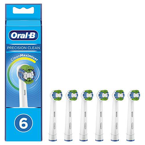 Oral-B Precision Clean Toothbrush Head with CleanMaximiser Technology, Pack of 6 Counts, 33 g