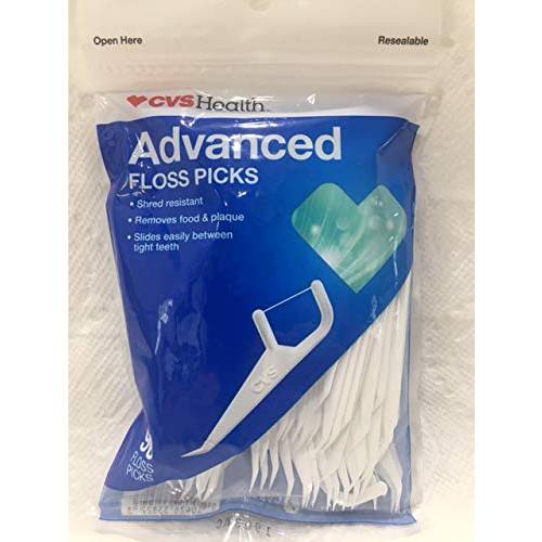 CVS Health Advanced Floss Picks, 90CT