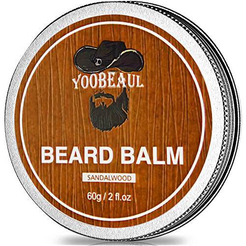 Beard Balm Conditioner for Men, Hydrates, Smooths, Adds Shine & Tames Flyaway Hair, Natural Organic Beard Conditioner with Shea Butter, Argan, Jojoba, and Orange Oils, Mild Citrus Smell - 2 Oz